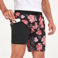 Short De Bain À Imprimé Flamants Roses Pour Hommes