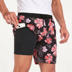 Short De Bain À Imprimé Flamants Roses Pour Hommes