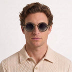 Lunettes De Soleil Rondes Vintage Dégradées Pour Hommes
