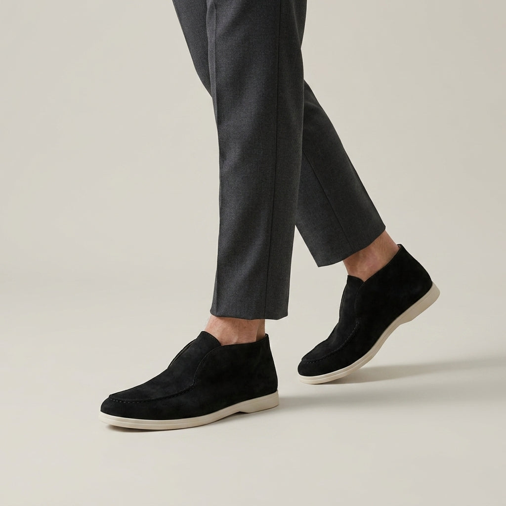 Mocassins Slip-On En Daim Pour Hommes