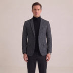 Blazer Ajusté À Boutonnage Simple Pour Hommes