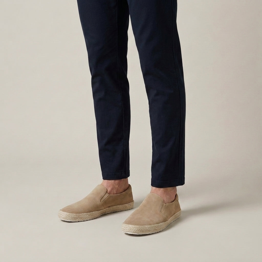 Mocassins De Conduite Slip-On En Daim Premium Pour Hommes