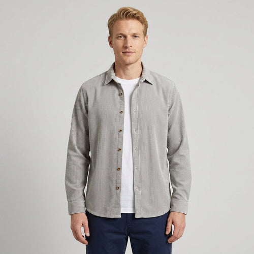 Chemise Ajustée Avec Ourlet Arrondi Pour Hommes