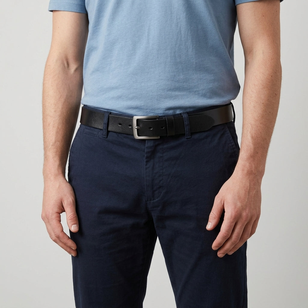 Ceinture Avec Boucle Ardillon Classique Pour Hommes