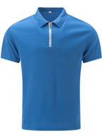 Polo Avec Col À Revers Et Fermeture Zippée Pour Hommes
