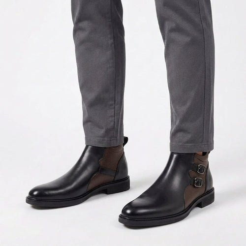 Bottines Structurées À Détails Bouclés
