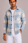 Chemise À Motif Avec Manches Longues Pour Hommes