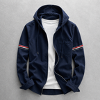 Veste À Capuche Zippée Avec Coupe Ajustée Pour Hommes