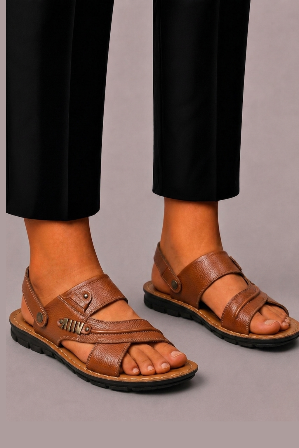 Sandales À Boucles Pour Hommes