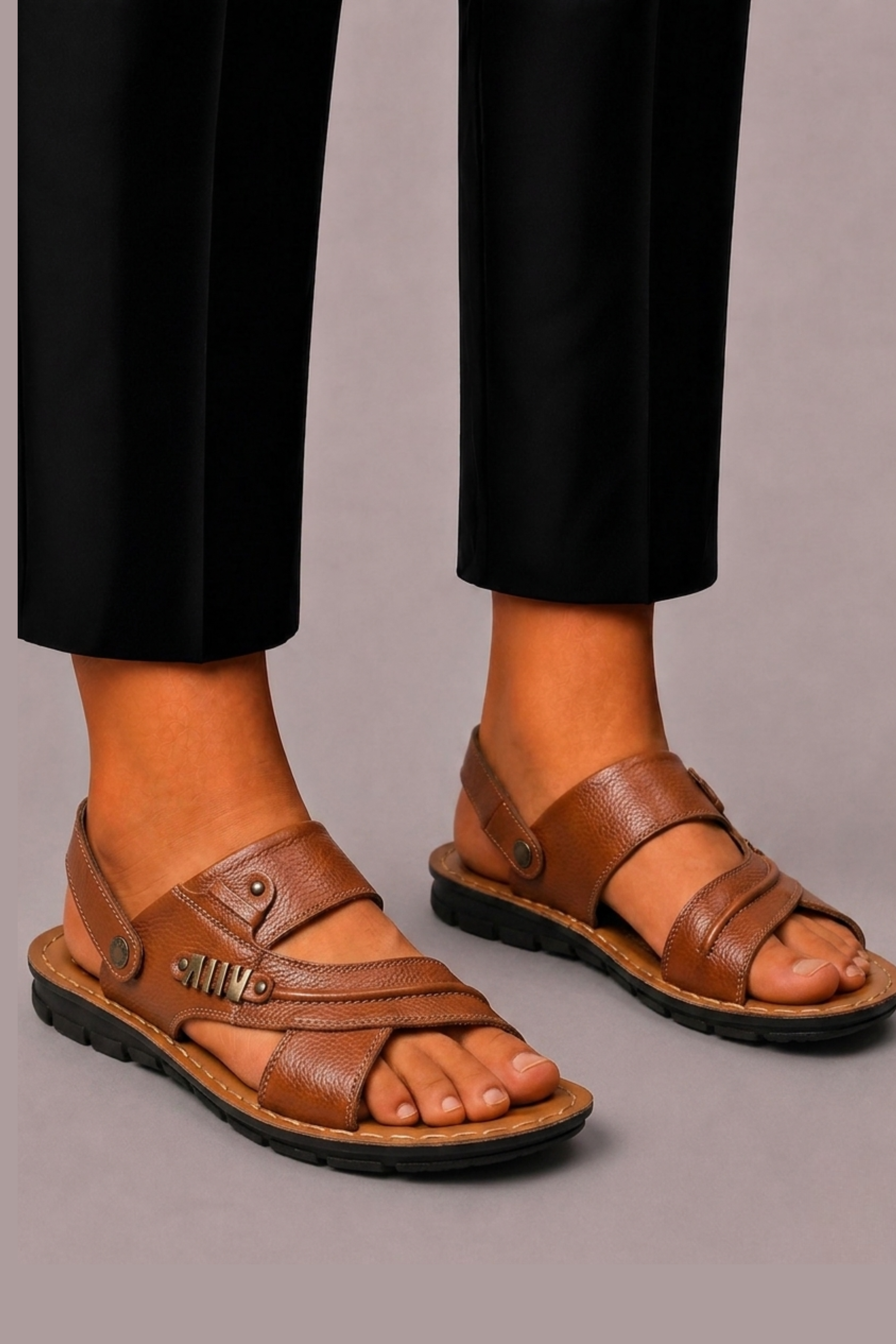 Sandales À Boucles Pour Hommes