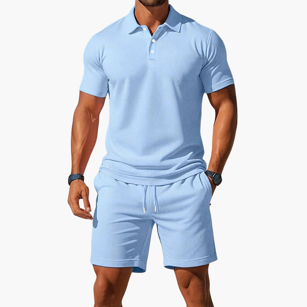 ENSEMBLE POLO & SHORT HOMMES