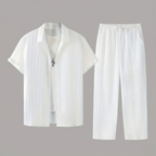 Ensemble Chemise Manches Courtes Avec Pantalon Pour Hommes
