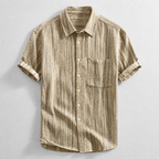 Chemise Ajustée Avec Manches Retroussables Pour Hommes