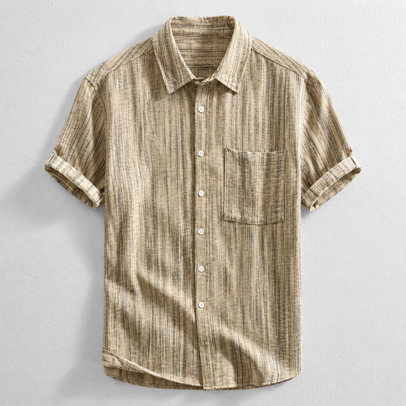 Chemise Ajustée Avec Manches Retroussables Pour Hommes