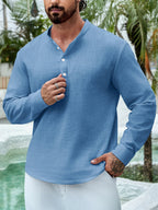 Chemise Ample Avec Col Bateau Pour Hommes