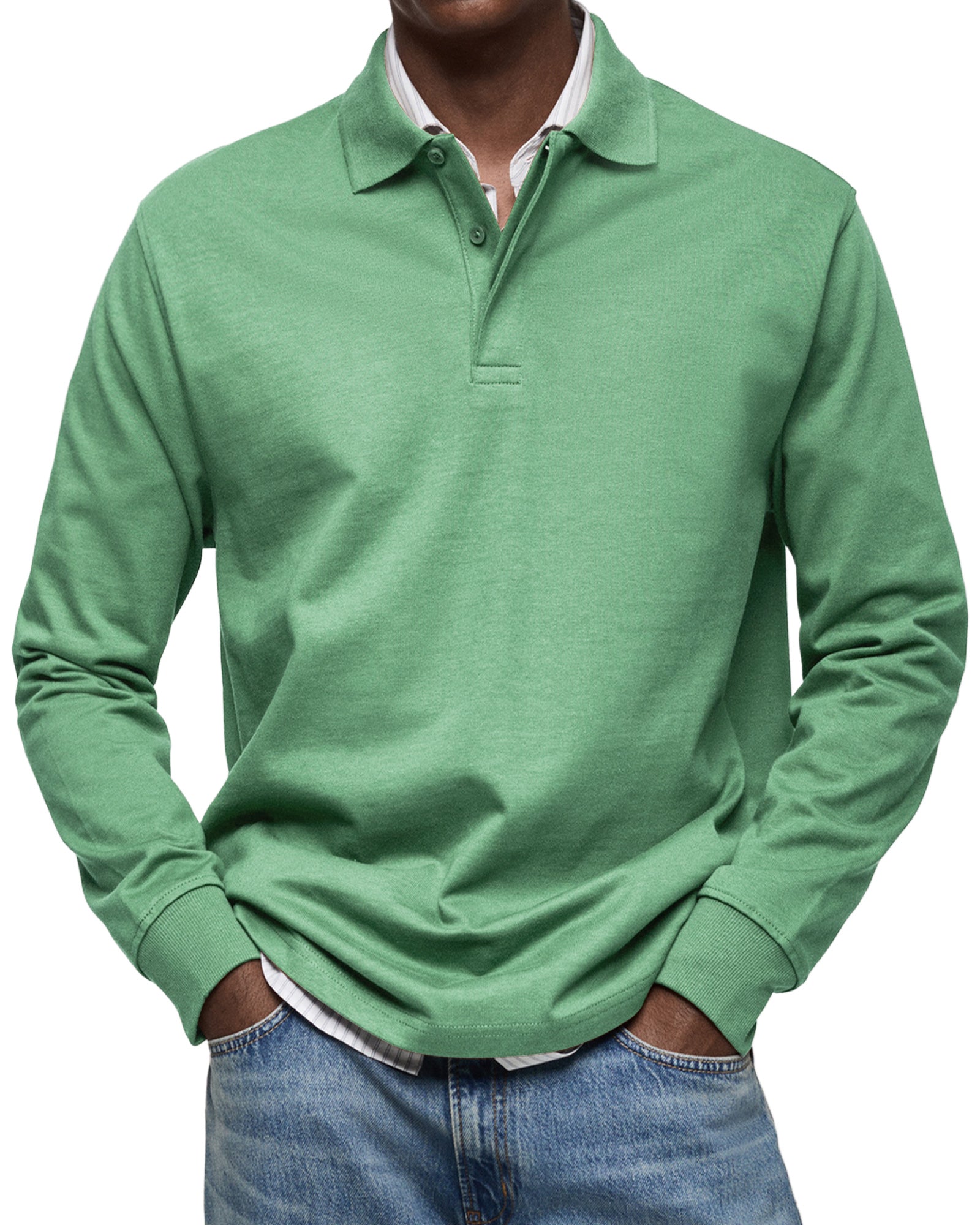 POLO À MANCHES LONGUES POUR HOMME