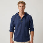 Chemise Henley À Capuche Avec Manches Longues Pour Hommes