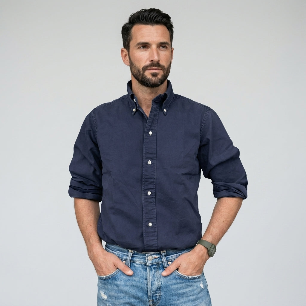 CHEMISE HOMME À MANCHES LONGUES