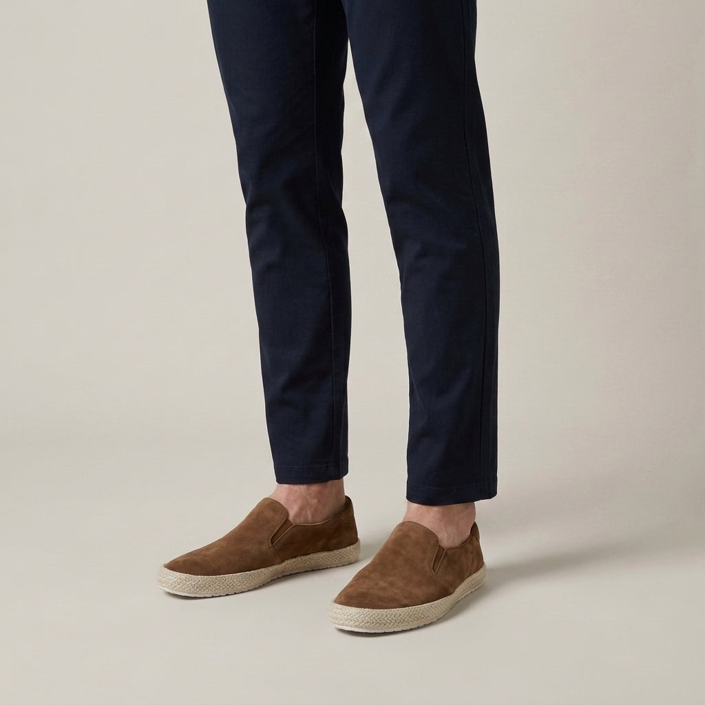 Mocassins De Conduite Slip-On En Daim Premium Pour Hommes