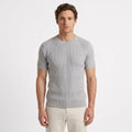 T-Shirt En Maille Côtelée Coupe Ajustée Pour Hommes