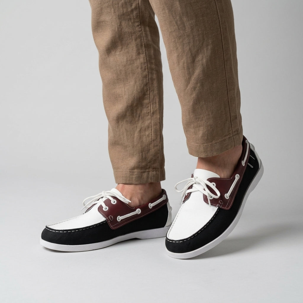 Chaussures Bateau Avec Laçage Latéral Pour Hommes