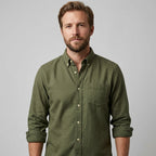 Chemise Décontractée Avec Poche Poitrine Pour Hommes