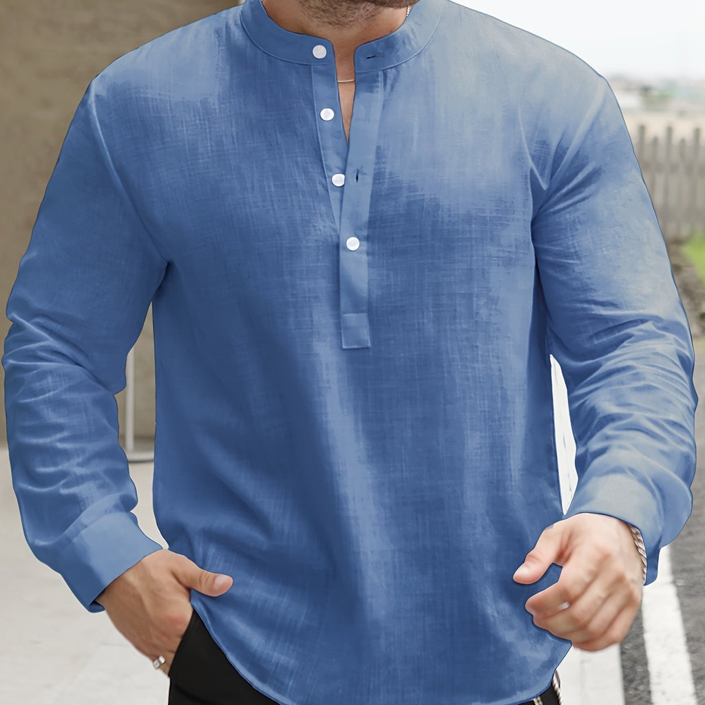 Chemise Ample Avec Col Bateau Pour Hommes