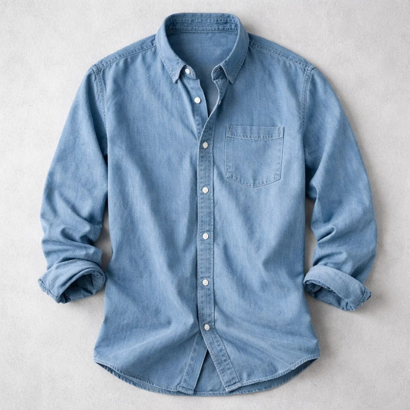 Chemise Décontractée Avec Poche Poitrine Pour Hommes