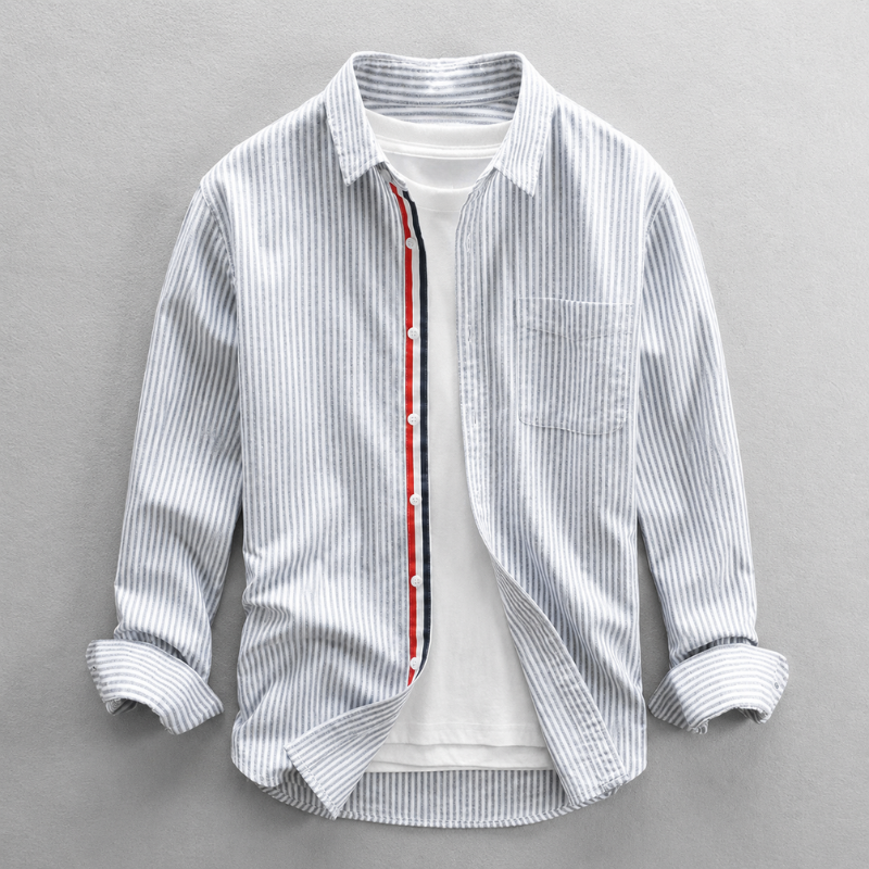 Chemise Ajustée Avec Poignets Boutonnés Pour Hommes