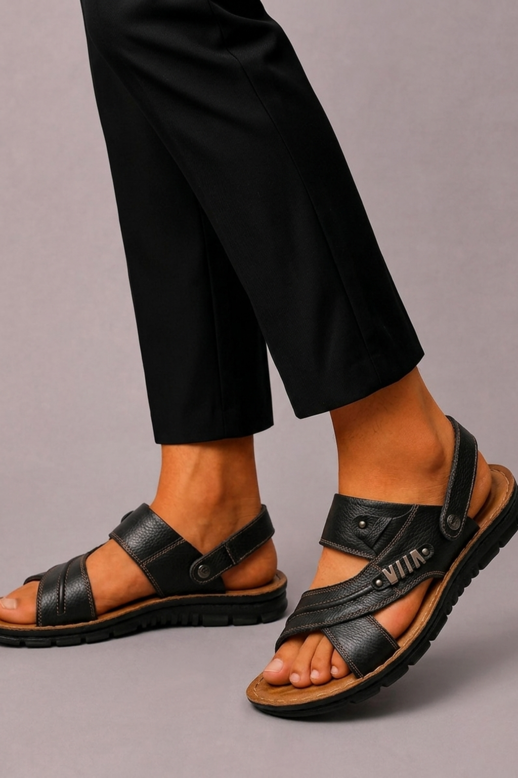 Sandales À Boucles Pour Hommes