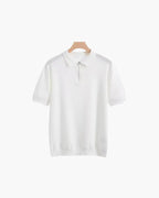 Polo Zippé En Maille Aérée Pour Hommes