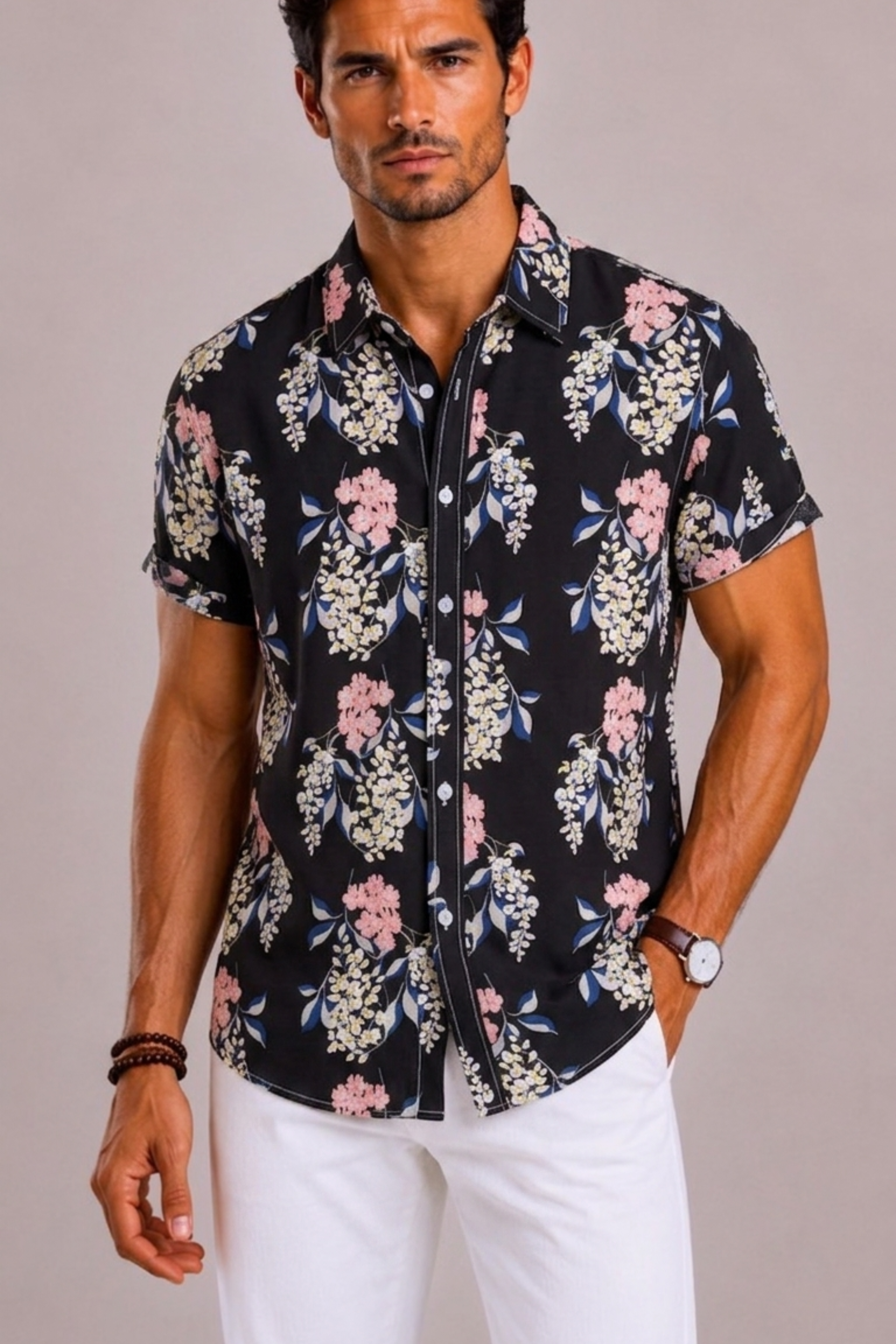 Chemise Fleurie Pour Hommes