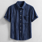 Chemise Ajustée Avec Manches Retroussables Pour Hommes