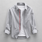 Chemise Ajustée Avec Ourlet Arrondi Pour Hommes