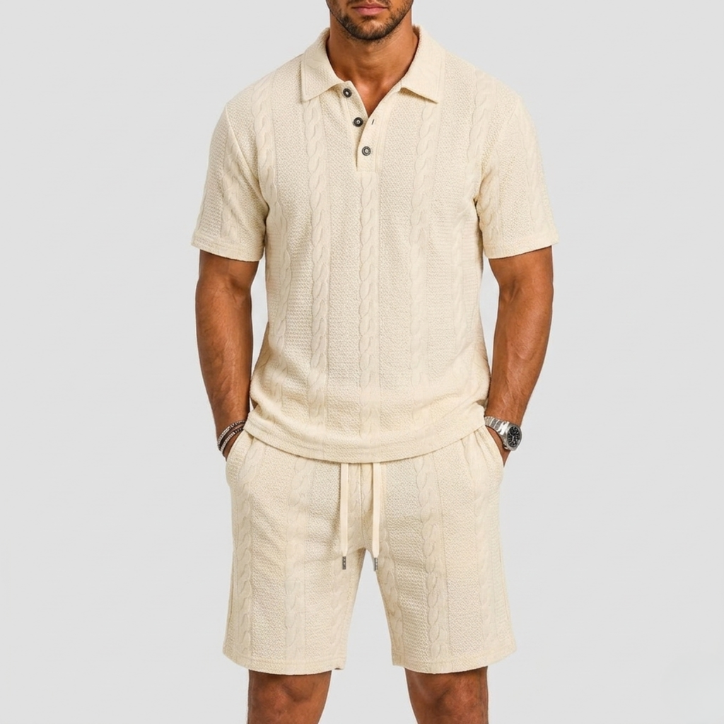 Ensemble Polo Manches Courtes Avec Short Pour Hommes
