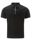 Polo Avec Col À Revers Et Fermeture Zippée Pour Hommes