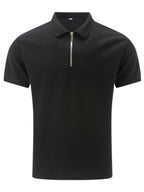 Polo Avec Col À Revers Et Fermeture Zippée Pour Hommes
