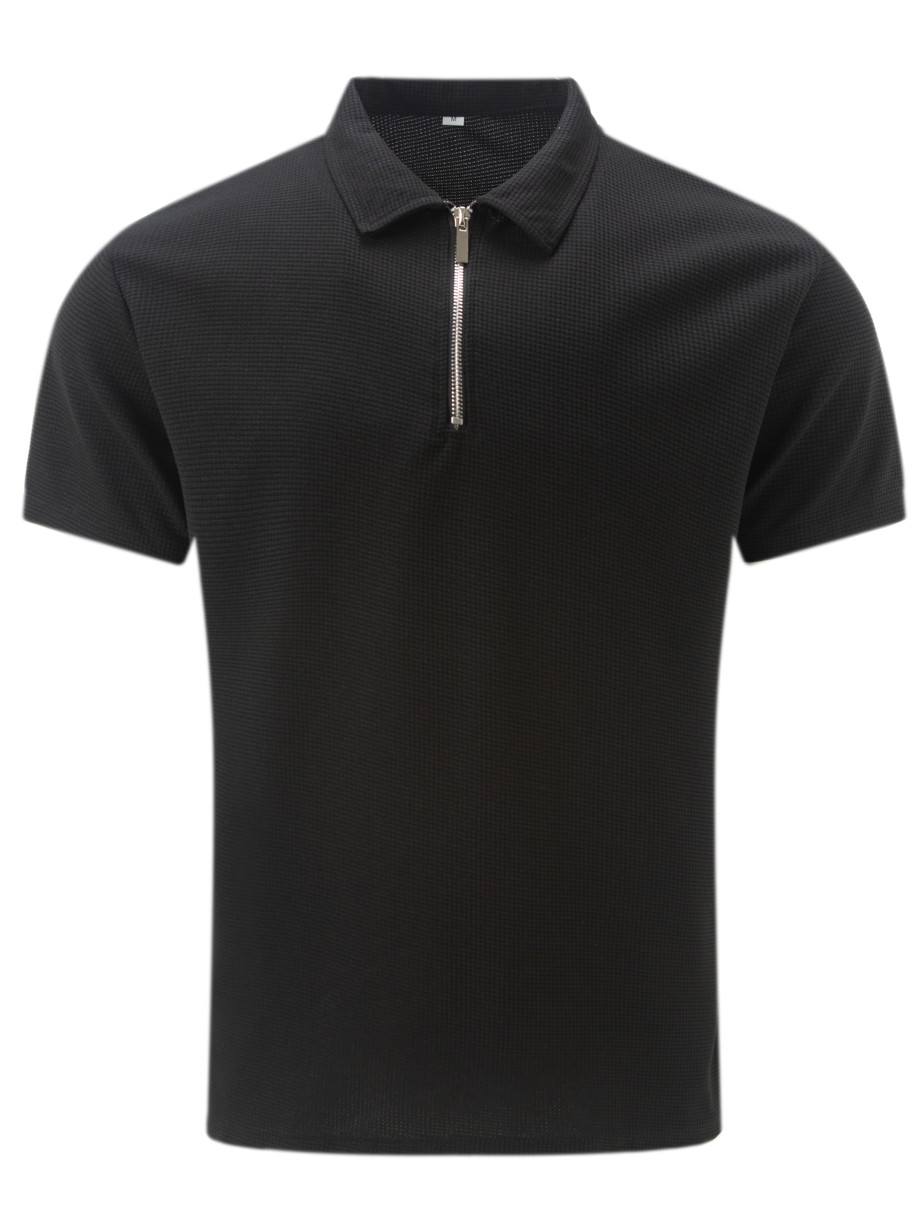 Polo Avec Col À Revers Et Fermeture Zippée Pour Hommes
