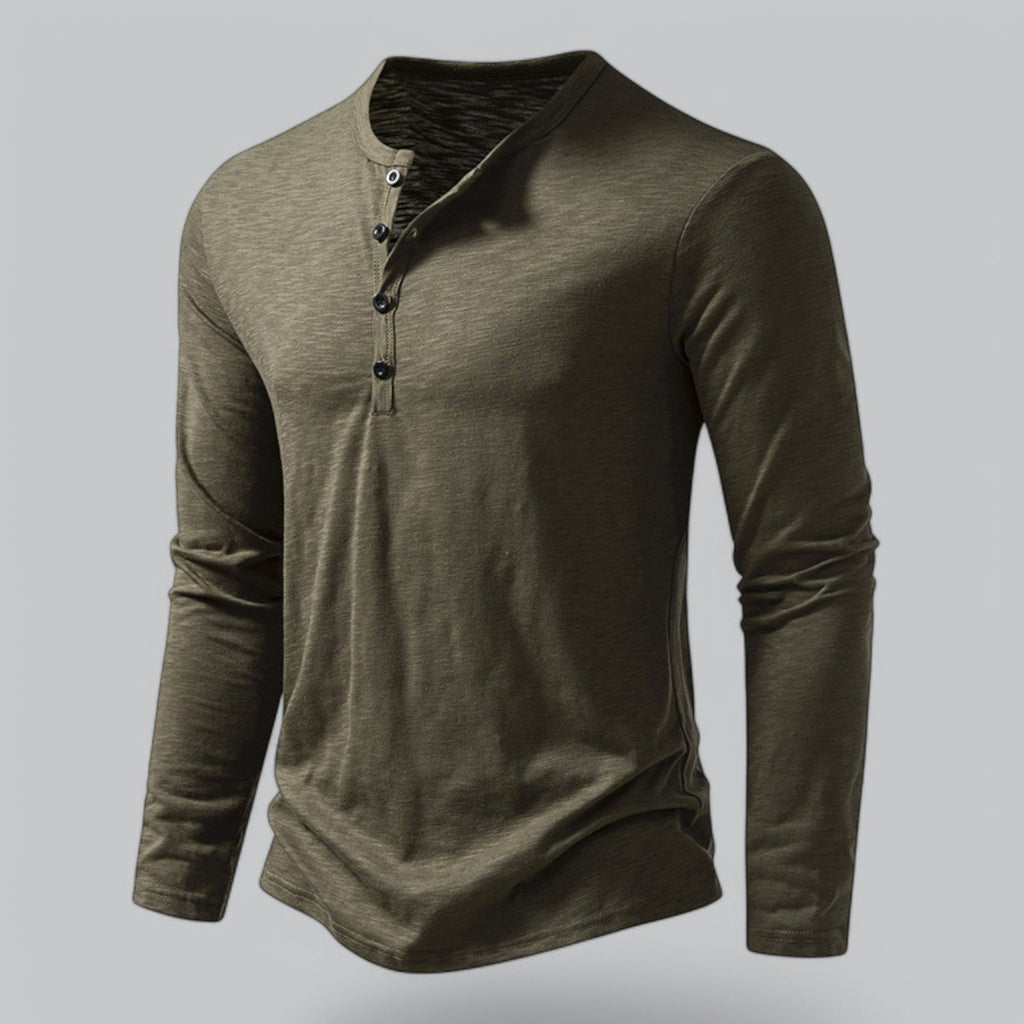 T-SHIRT HENLEY HOMMES