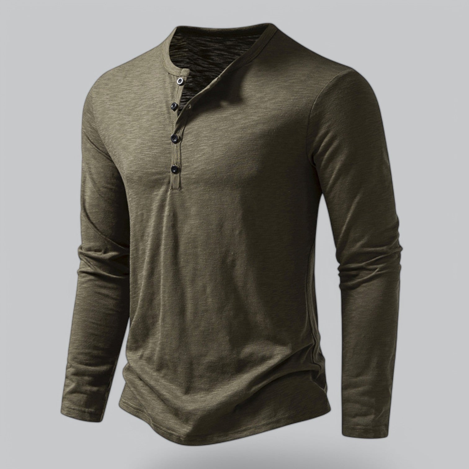 T-SHIRT HENLEY HOMMES