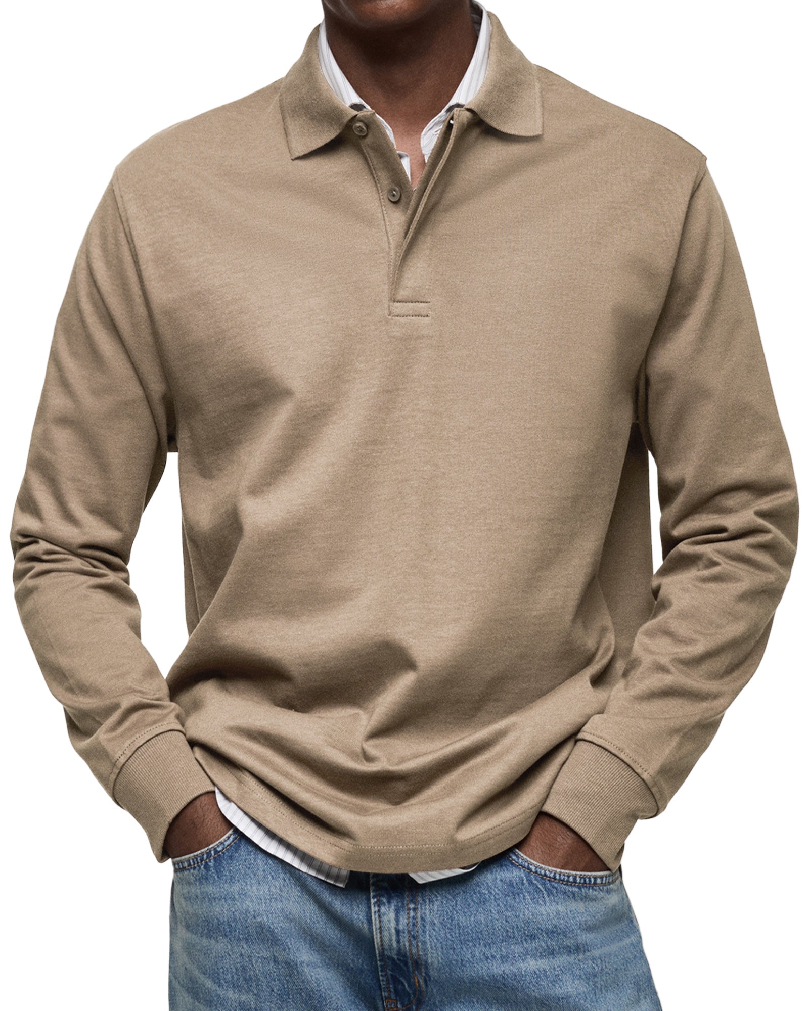 POLO À MANCHES LONGUES POUR HOMME