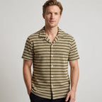 Chemise Texturée À Col V Pour Hommes