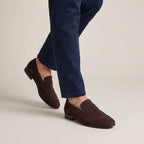 Mocassins Slip-On Premium En Daim De Veau Pour Hommes