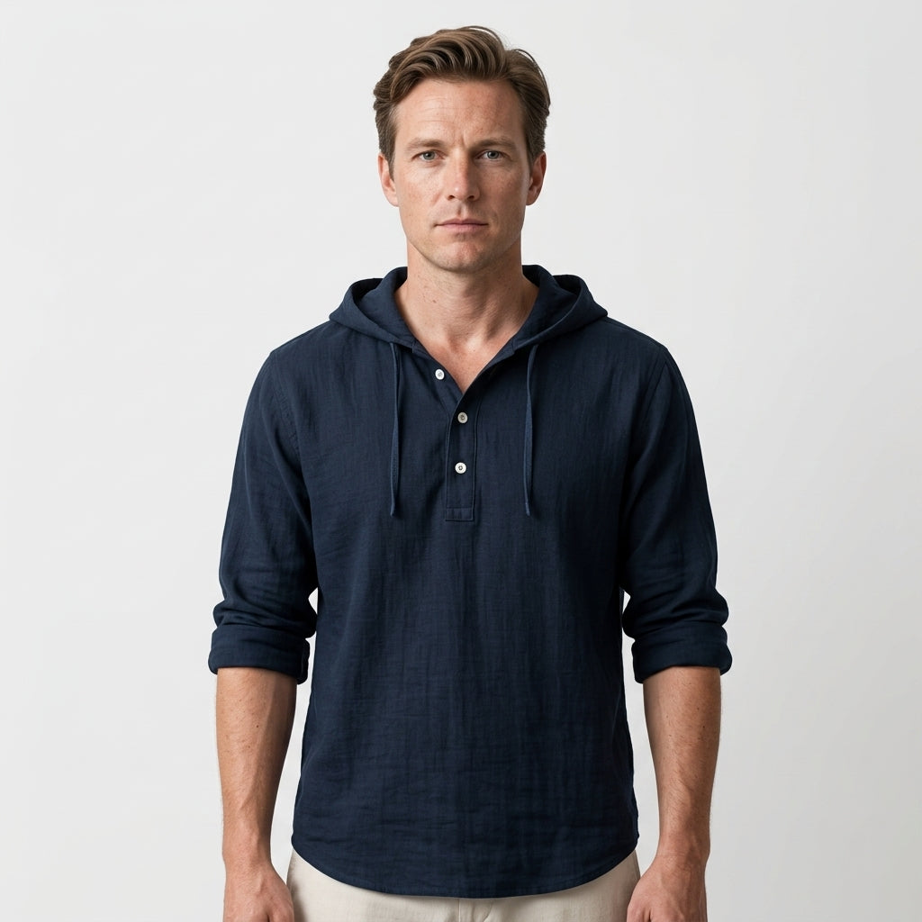 Chemise À Capuche Avec Manches Longues Pour Hommes