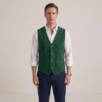 Gilet De Costume Boutonné Pour Hommes