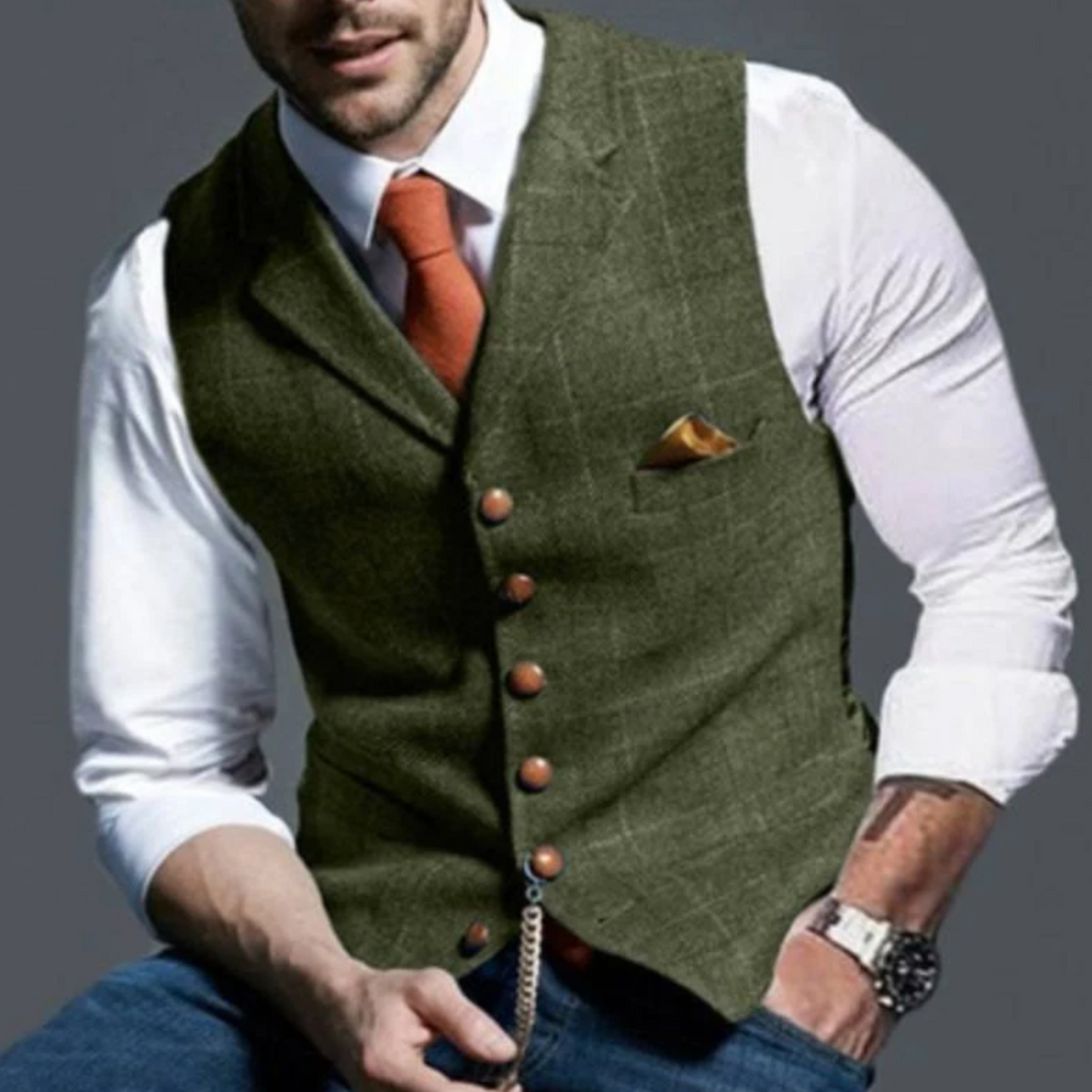 GILET SLIM À BOUTONS POUR HOMME