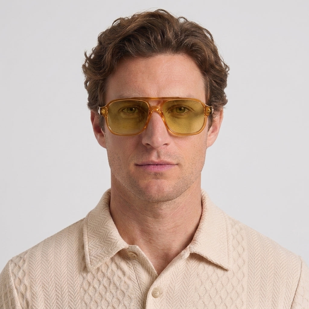 Lunettes De Soleil Aviateur Vintage UV400 Pour Hommes