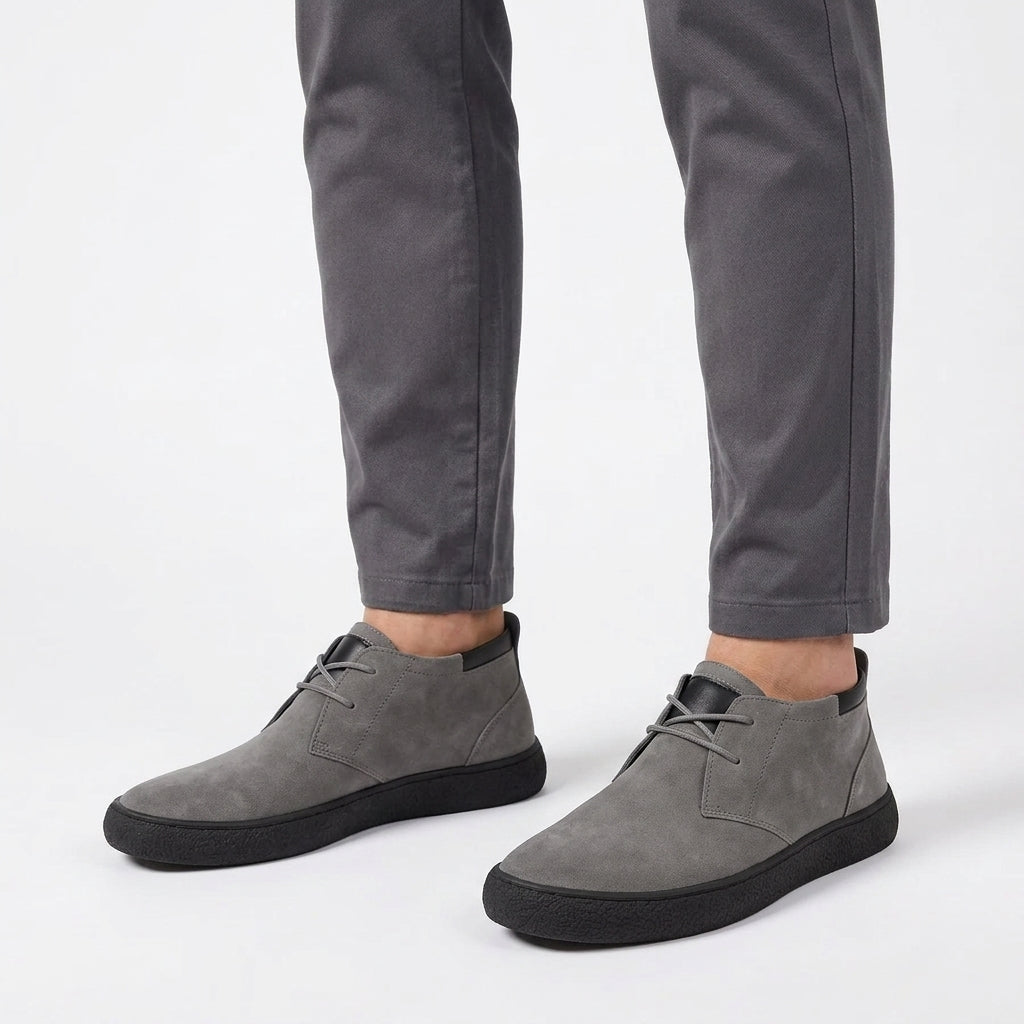 Bottines Souples À Semelle Style Crêpe