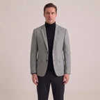 Blazer Ajusté À Boutonnage Simple Pour Hommes