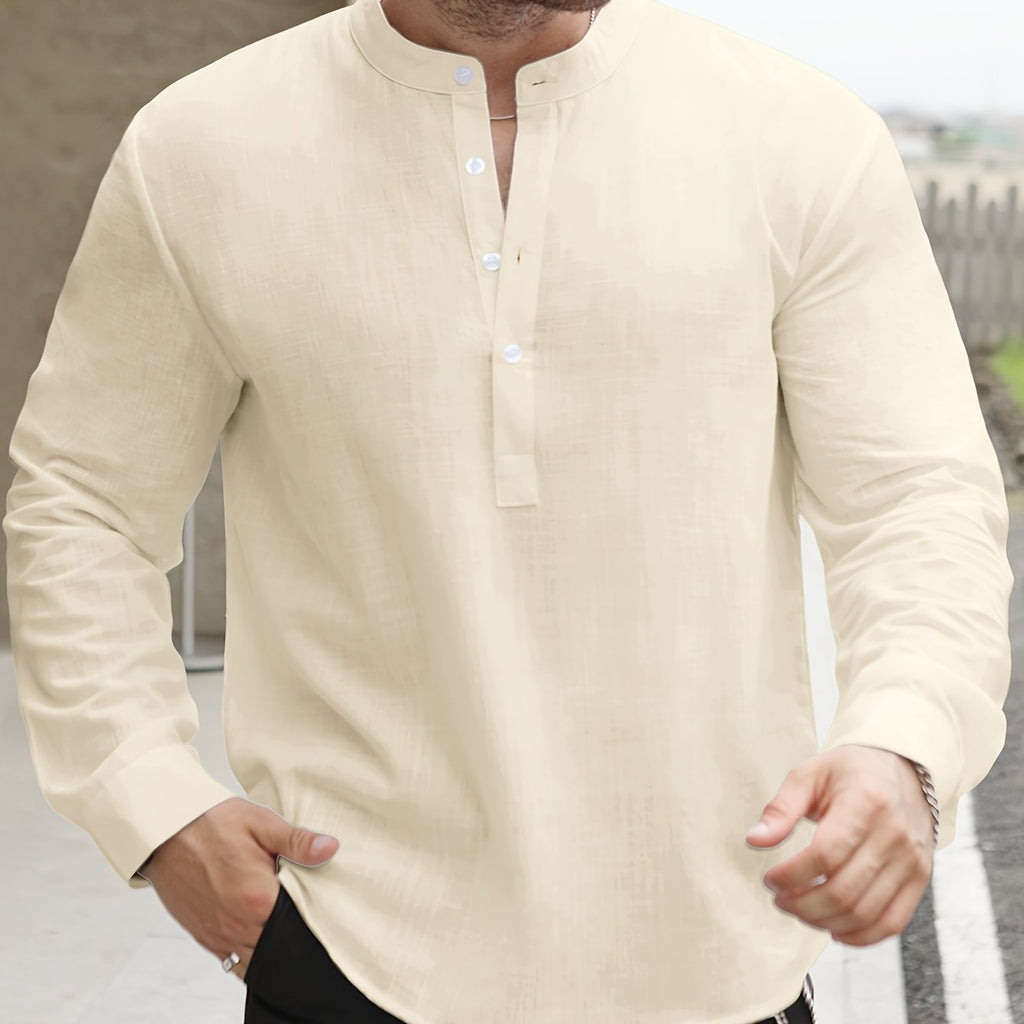 Chemise Ample Avec Col Bateau Pour Hommes